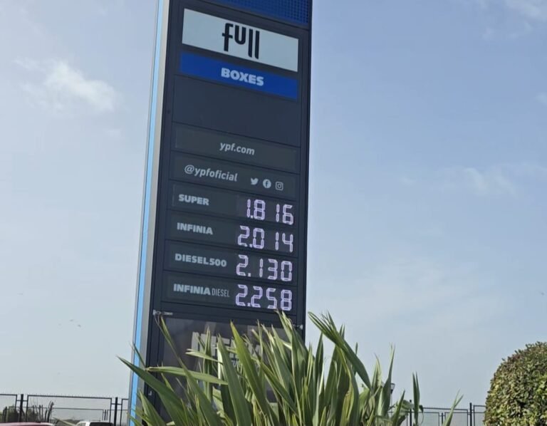 Golpe al bolsillo: la nafta súper superó los $1.800 tras días de aumento sostenido