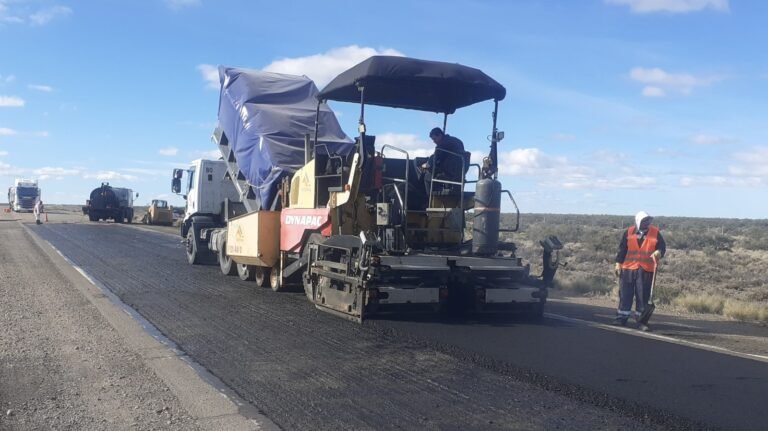 Vialidad Nacional inició la reparación de la Ruta 3 entre Malaspina y Comodoro