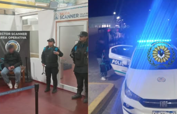 De Bariloche a Comodoro: detuvieron a un prófugo en la Terminal de Ómnibus