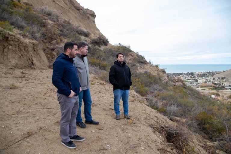 ​Avanzan los análisis técnicos para definir las obras de estabilización en cinco sectores del cerro Hermitte