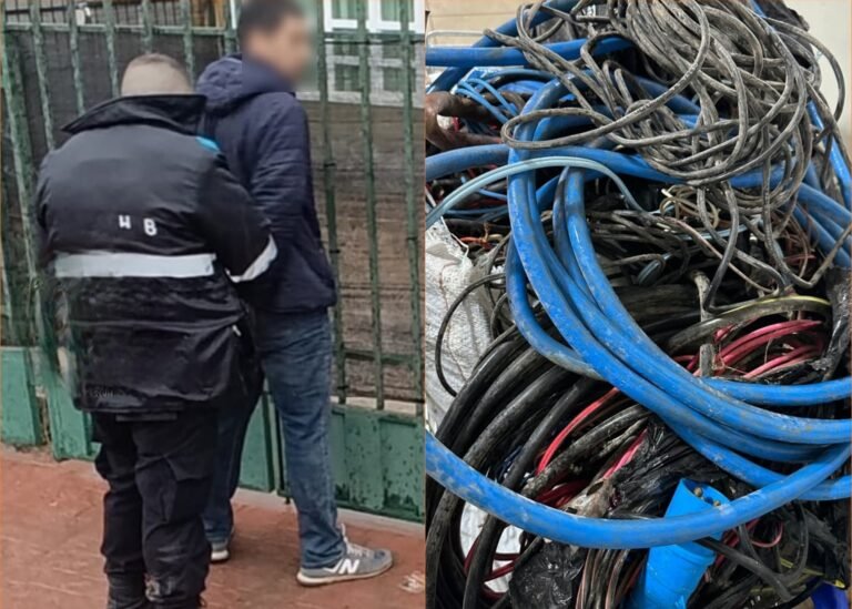 Un joven de 22 años fue detenido tras robar cables de una vivienda 
