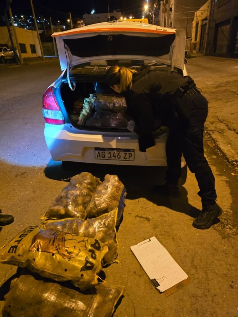 Quisieron llevarse mercadería robada en taxi y los delató el conductor