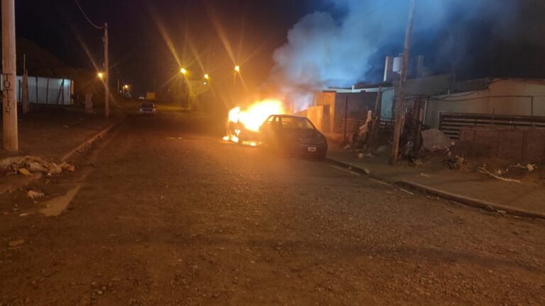 Investigan un incendio de vehículo en zona sur: las llamas afectaron a otro rodado