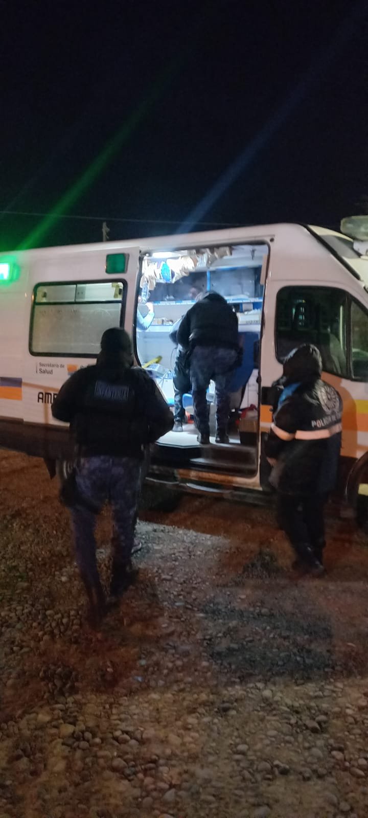 Dramático rescate: Infantería auxilió y trasladó a un bebé que sufría convulsiones