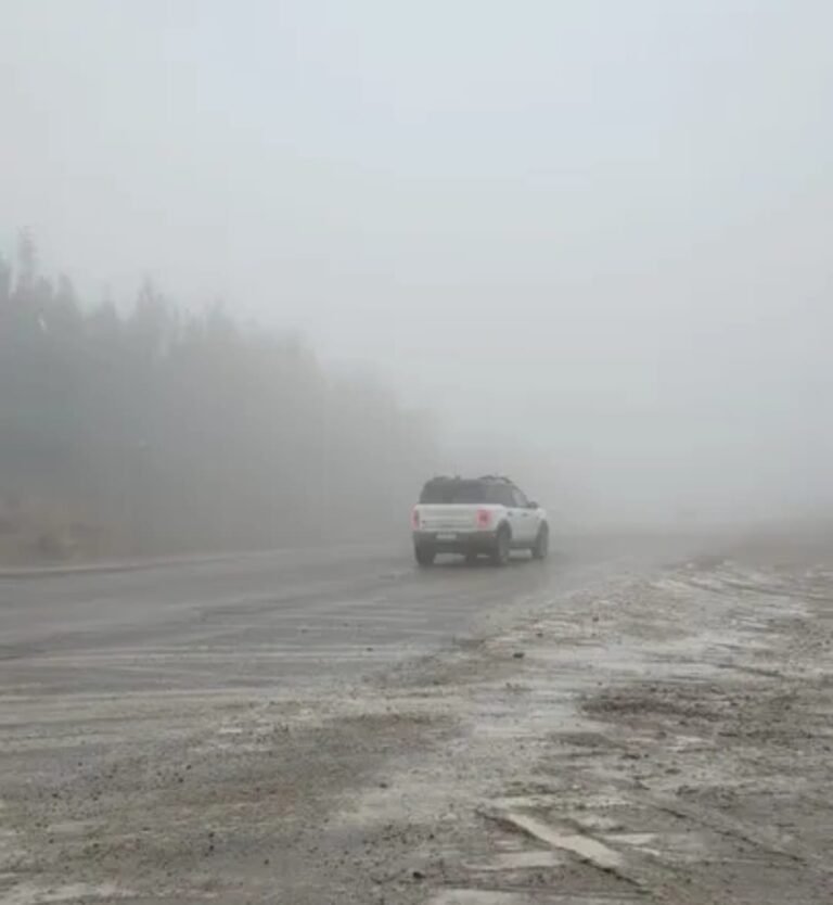 Advierten por nieve y niebla en los caminos alternativos: recomiendan no circular por el Roque González
