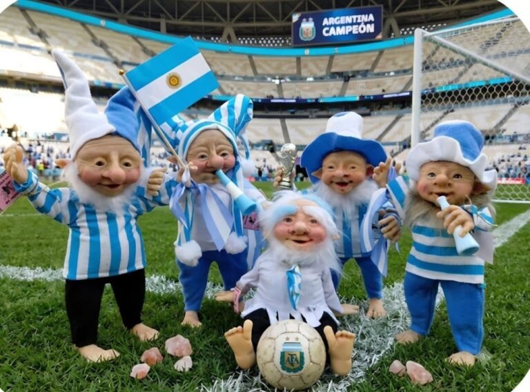 Juega la Selección, pero faltan ellos: robaron los “Duendes del Mundial” de un taller