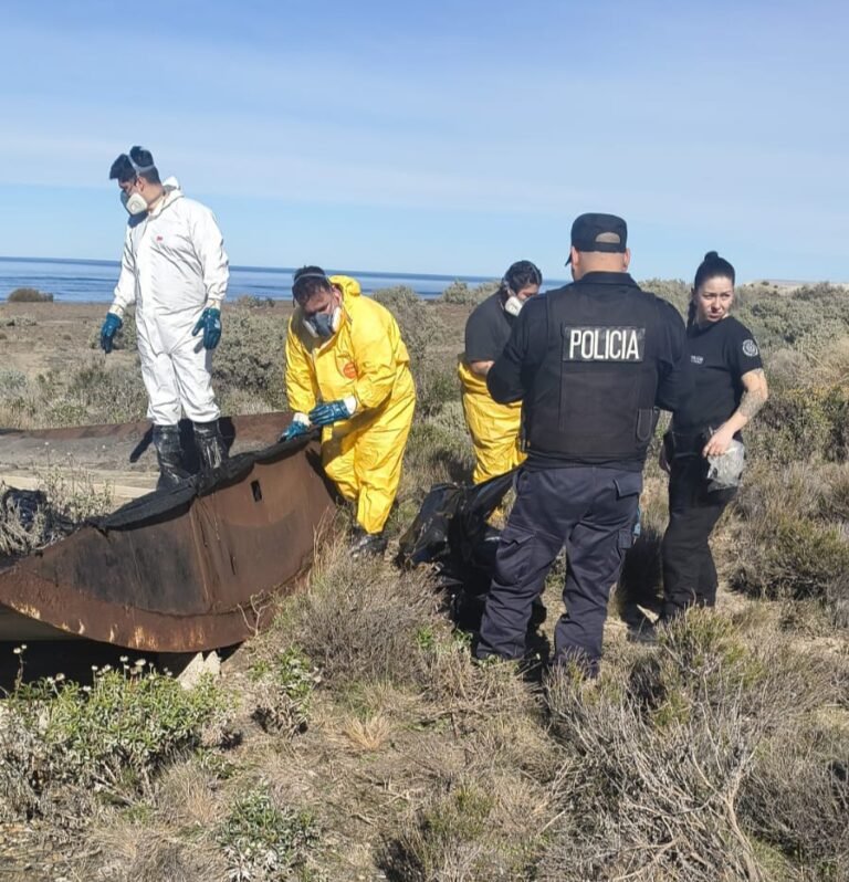 Retiraron sin vida a un perro de un pozo petrolero en Km 8