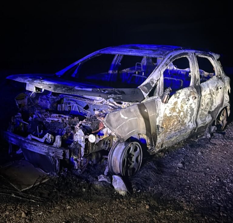 Viajaba a Neuquén y su vehículo se incendió por completo en plena Ruta 3
