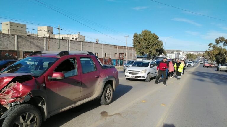 Choque en cadena sobre Yrigoyen: Tres menores fueron hospitalizados