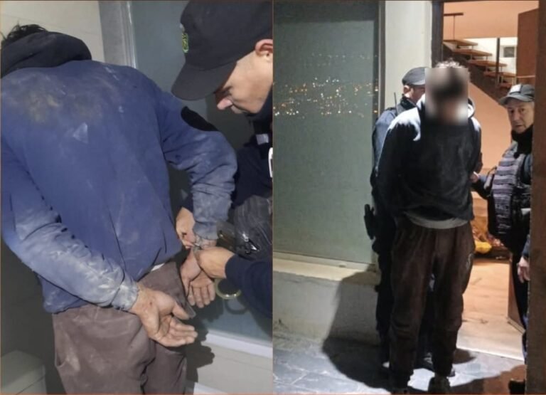 Tras saltar un paredón, policías lo encontraron in fraganti