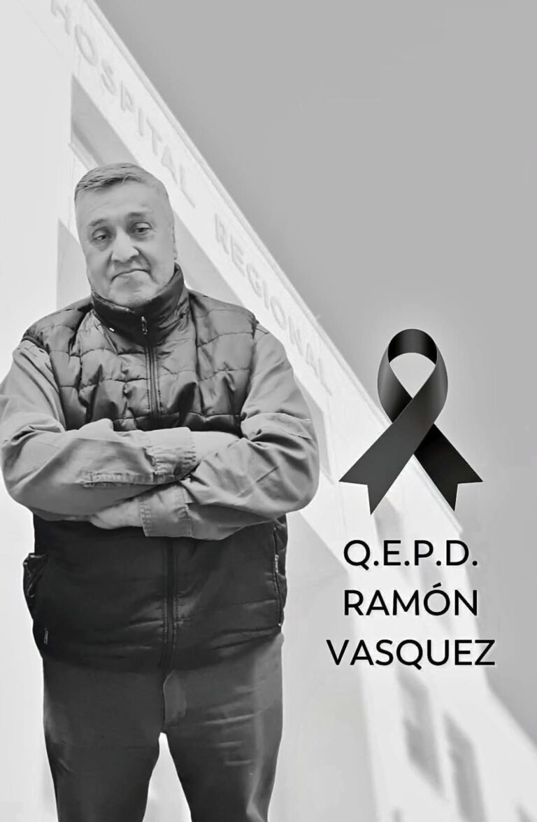 Pesar por el fallecimiento de Ramón Vasquez, histórico trabajador del Hospital Regional