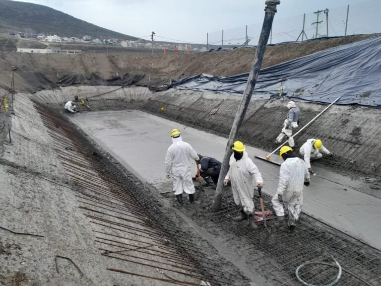 Avanza la ampliación de la Planta de Tratamiento de Efluentes Cloacales de Rada Tilly
