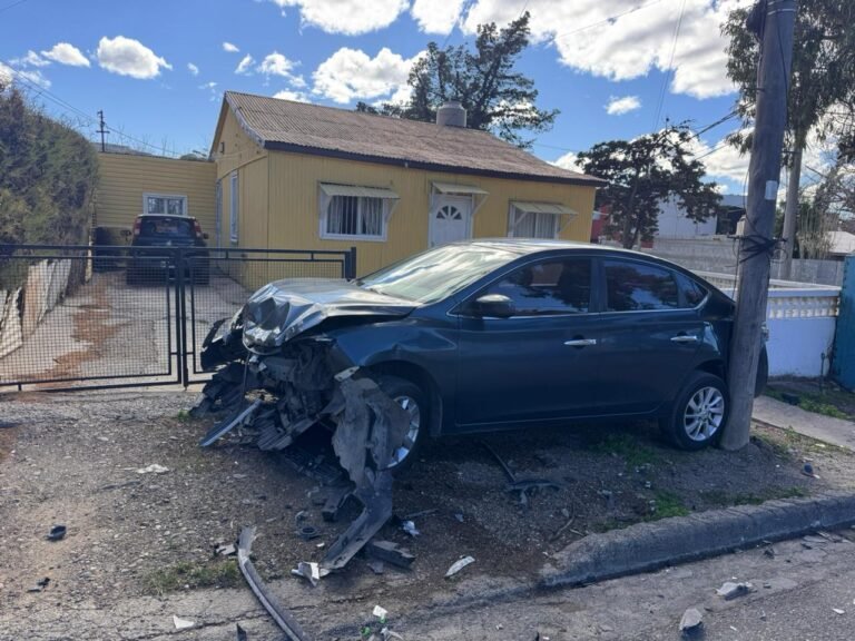 Chocó contra otro vehículo y le detectaron 1,49 g/l de alcohol en sangre