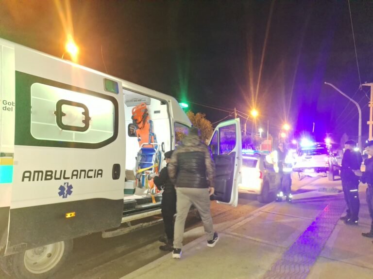 Choque en la zona de la estación de servicio de Kilómetro 5 dejó a un joven hospitalizado