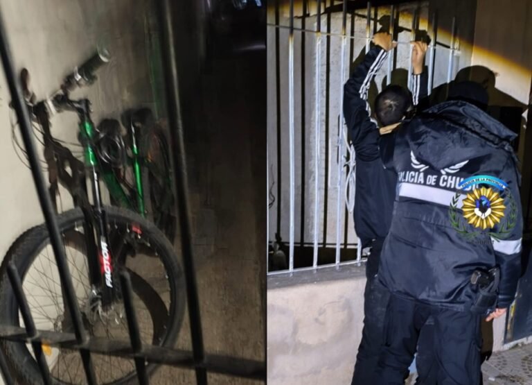 Detuvieron a un joven tras ser sorprendido dentro de un patio ajeno e intentar robar una bicicleta