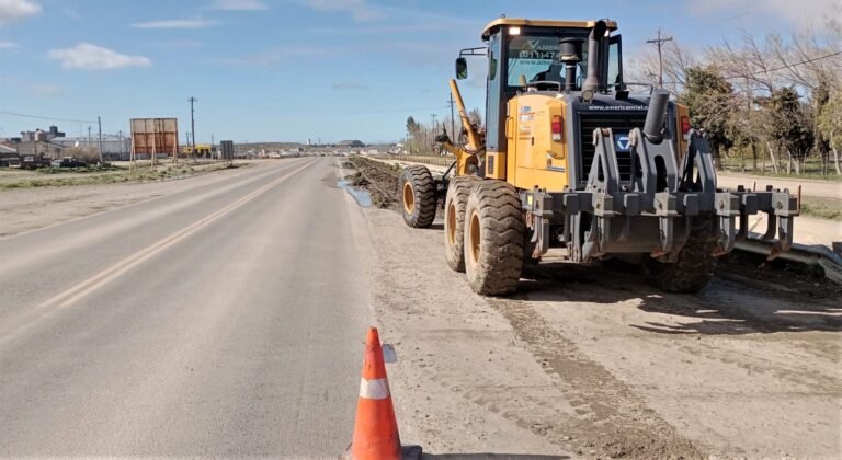 Vialidad Nacional ejecuta trabajos de acondicionamiento sobre el acceso norte